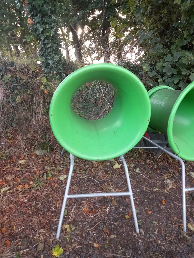 christmas tree funnels and netting
